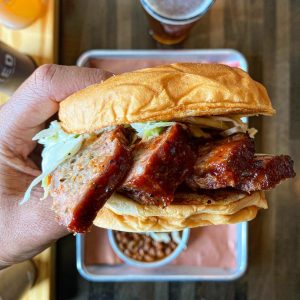 Charleston Restaurant Home Team BBQ sandwich