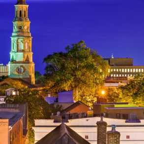 View of the Charleston downtown skyline