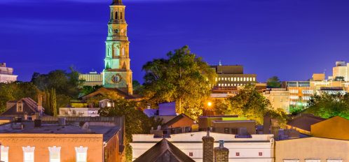 View of the Charleston downtown skyline