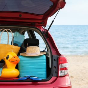 care packed for beach vacation