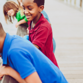 isle of palms public dock, children on dock looking at water