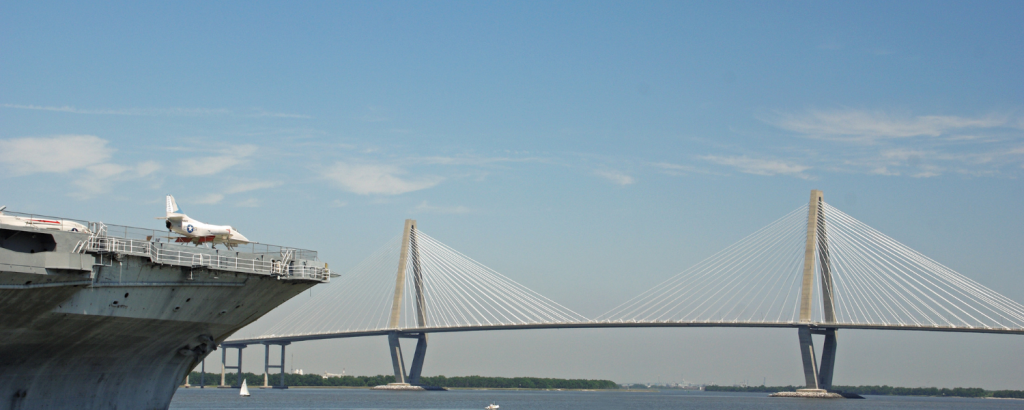 patriots point uss Yorktown and bridge