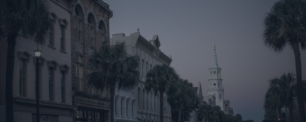 dark Charleston SC buildings