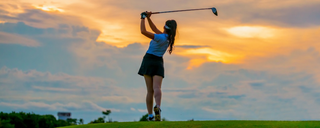 female golfer