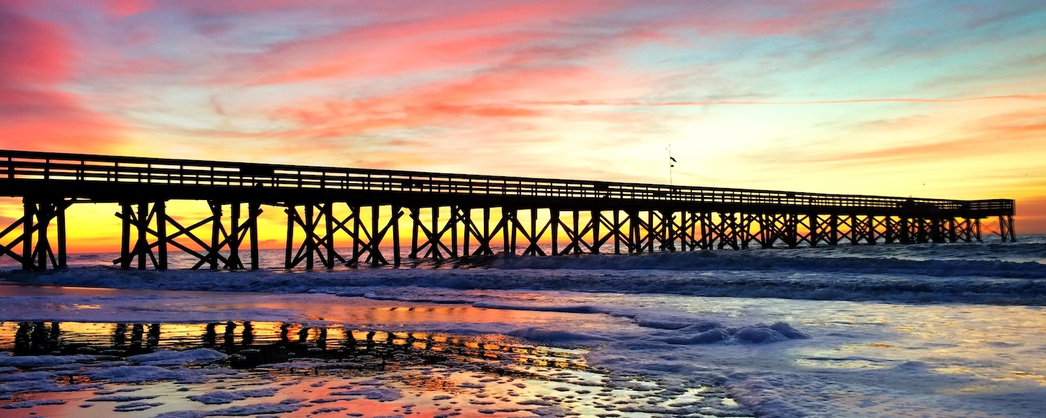 A sunrise on Isle of Palms.