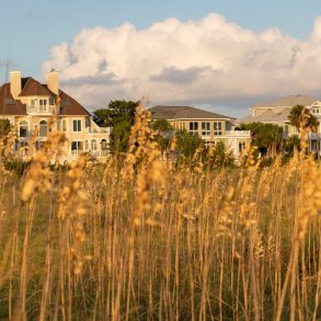 Wild Dunes Resort, South Carolina, USA - September 28, 2019. Luxury ocean view luxury houses at Wild Dunes Resort, Isle of Palms, South Carolina.
