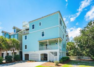 The exterior of the rental, 1 Summer Dunes.