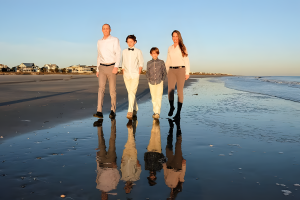 Steve and Darla at Beach with Kids